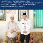SILATURAHMI STRATEGIS PERTANAHAN, KEPALA KANTOR PERTANAHAN KABUPATEN REMBANG BERSAMA K.H.MOCH ZA’IM AHMAD MA’SHOEM PONDOK PESANTREN AL-HIDAYAT