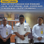 PERKUAT SINERGI, KANTOR PERTANAHAN KABUPATEN REMBANG JALIN SILATURAHMI DAN KOORDINASI DENGAN WAKIL BUPATI REMBANG