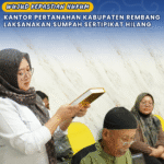 WUJUD KEPASTIAN HUKUM, KANTOR PERTANAHAN KABUPATEN REMBANG LAKSANAKAN SUMPAH SERTIPIKAT HILANG