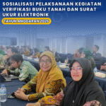 SOSIALISASI PELAKSANAAN KEGIATAN VERIFIKASI BUKU TANAH DAN SURAT UKUR ELEKTRONIK TAHUN ANGGARAN 2026