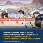 Rakor Bersama Pemda Se-NTT, Menteri Nusron Minta Dukungan Kepala Daerah Wujudkan Transformasi Layanan Pertanahan