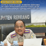 Kawal Progres PTSL 2026, Kepala Kantah Kab. Rembang Bersama Pejabat Pengawas dan Petugas Ukur Laksanakan Monitoring dan Evaluasi